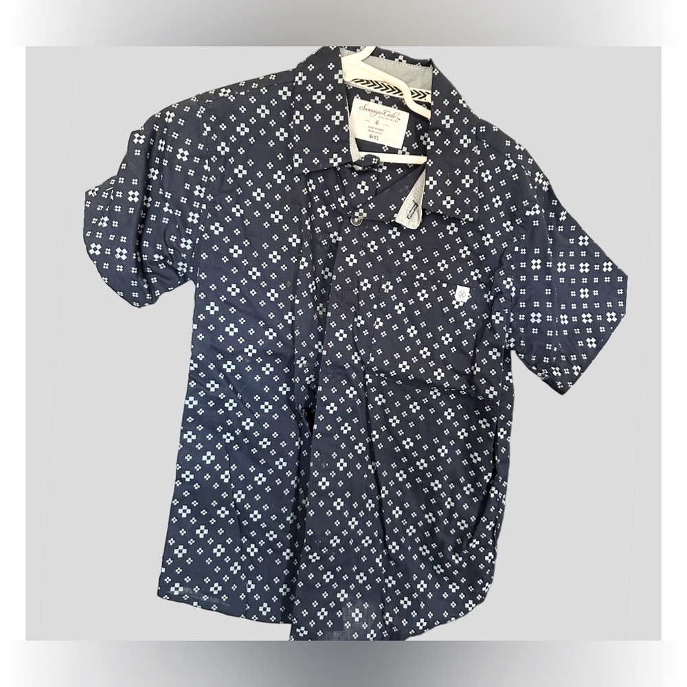 Boys blue button down. Size 6